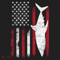 American Shark Flag Golf Towel thumb 3