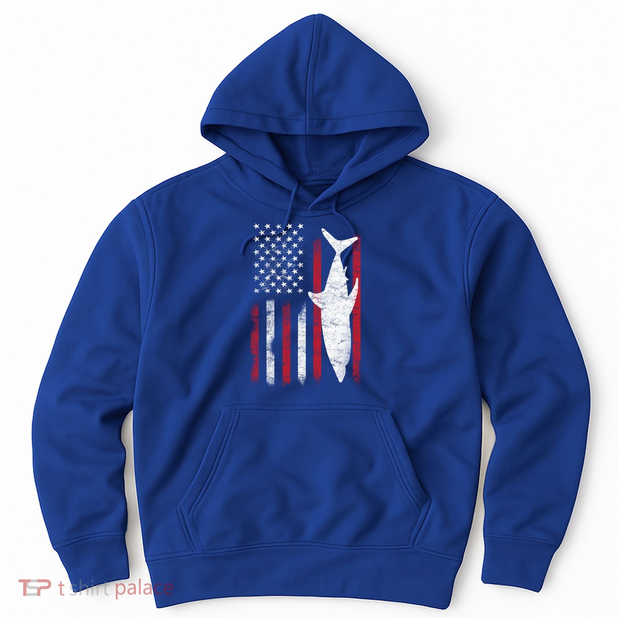 American Shark Flag Hoodie