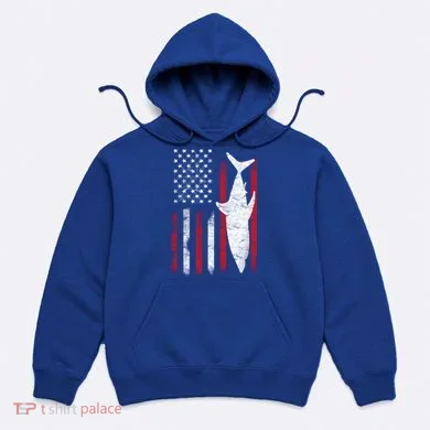 American Shark Flag Hoodie