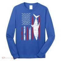 American Shark Flag Long Sleeve Shirt thumb 0