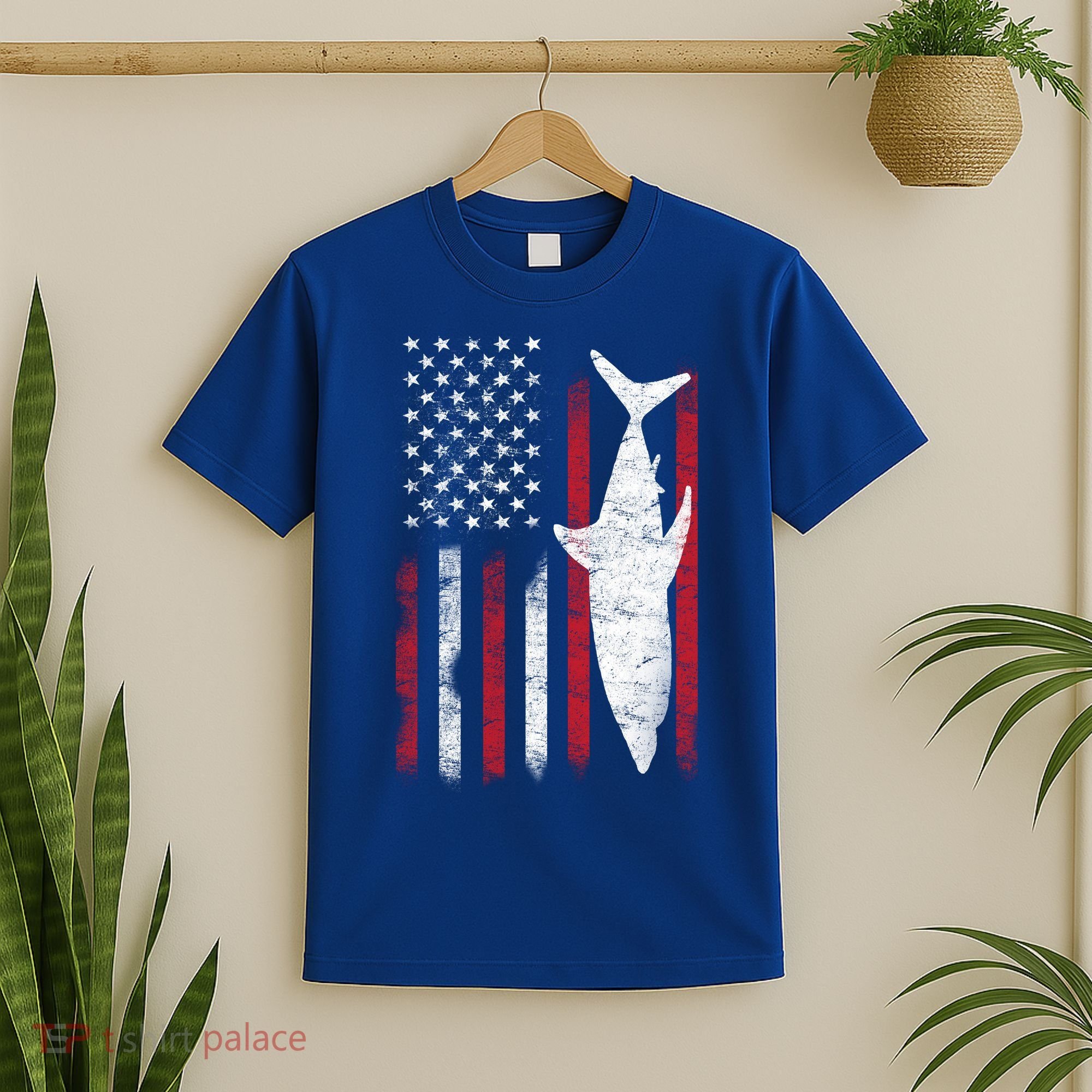 American Shark Flag T-Shirt