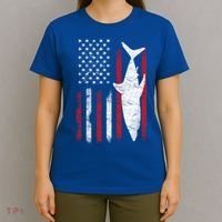 American Shark Flag T-Shirt thumb 4