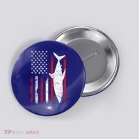 American Shark Flag Button thumb 0