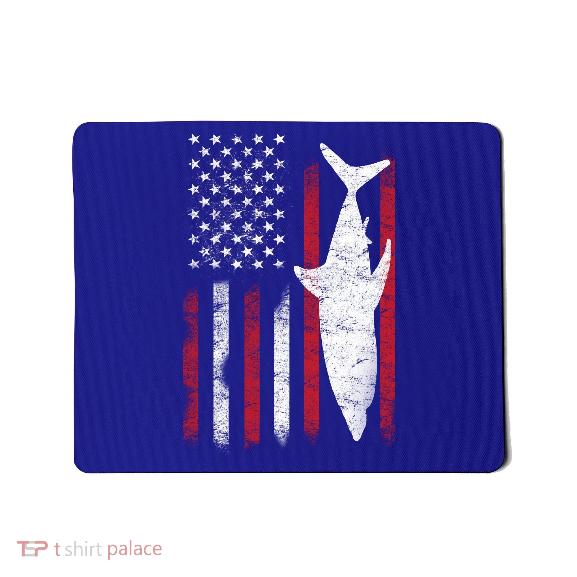 American Shark Flag Mousepad