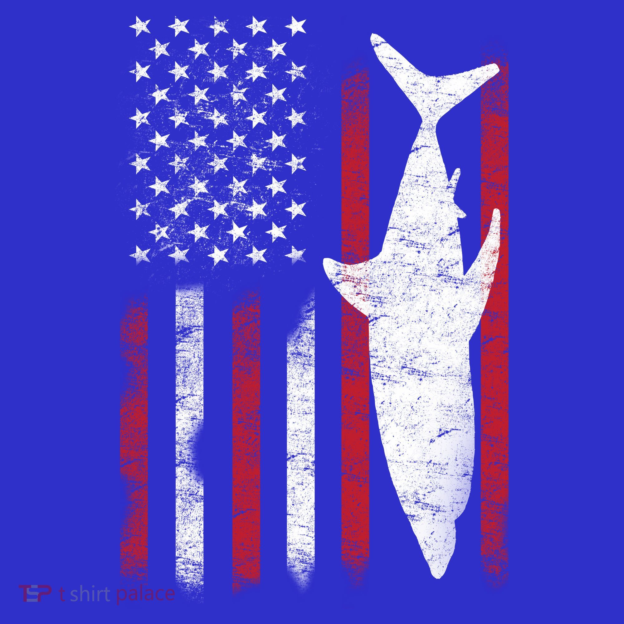 American Shark Flag Mousepad