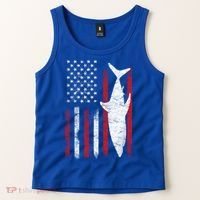 American Shark Flag Tank Top thumb 2