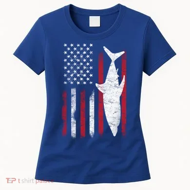 American Shark Flag Women's T-Shirt
