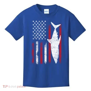 American Shark Flag Kids T-Shirt
