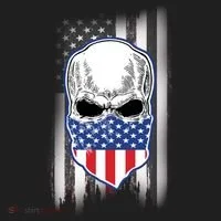 American Skull Bandana Women's Sweatshirt thumb 2