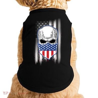 American Skull Bandana Doggie Tank