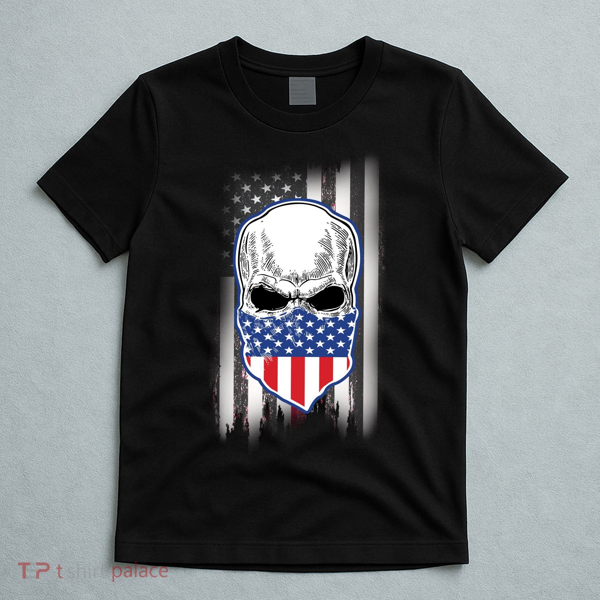 American Skull Bandana T-Shirt