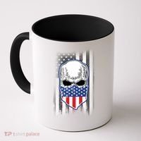 American Skull Bandana Coffee Mug thumb 0