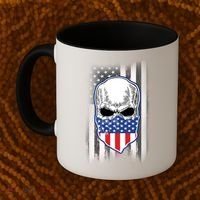 American Skull Bandana Coffee Mug thumb 2