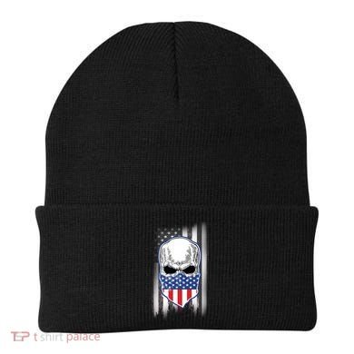 American Skull Bandana Beanie