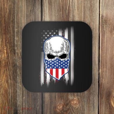 American Skull Bandana Coaster