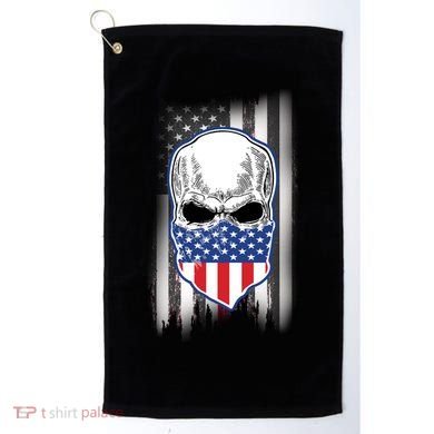 American Skull Bandana Golf Towel