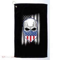 American Skull Bandana Golf Towel thumb 0