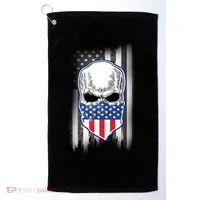 American Skull Bandana Golf Towel thumb 0