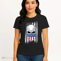 American Skull Bandana Women's T-Shirt thumb 4
