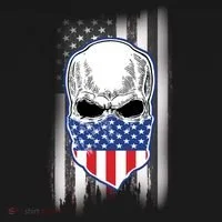 American Skull Bandana Women's T-Shirt thumb 6