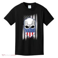 American Skull Bandana Kids T-Shirt thumb 0