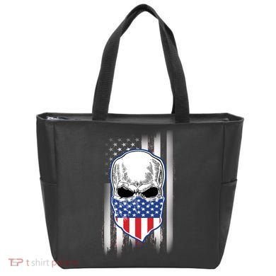 American Skull Bandana Tote Bag