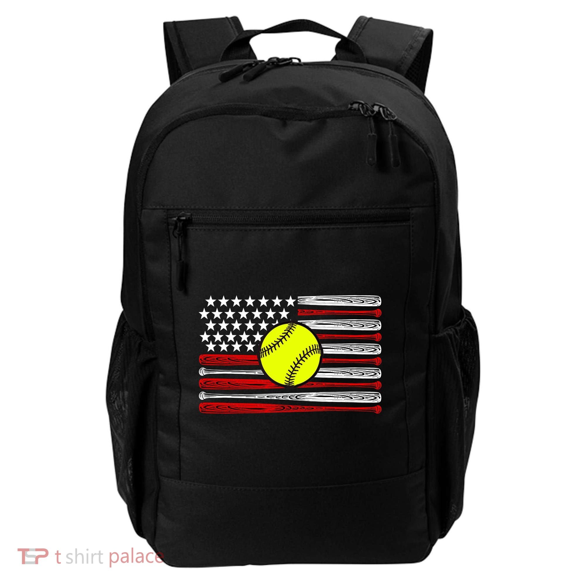 American Softball Flag Backpack
