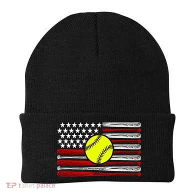 American Softball Flag Beanie