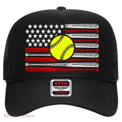 American Softball Flag Hat
