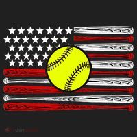 American Softball Flag Hat thumb 2