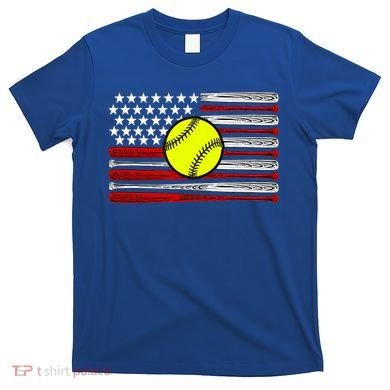 American Softball Flag T-Shirt