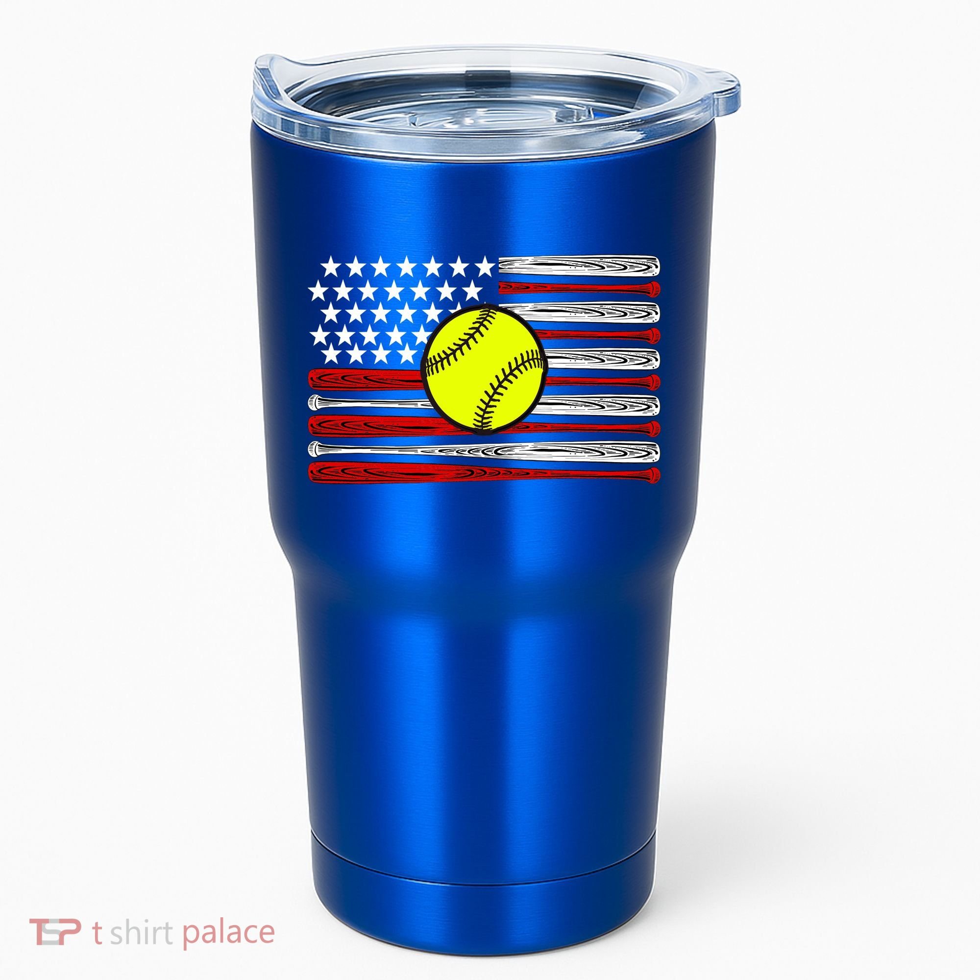 American Softball Flag Tumbler