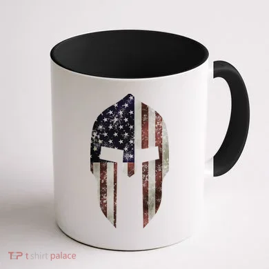 American Spartan Coffee Mug back