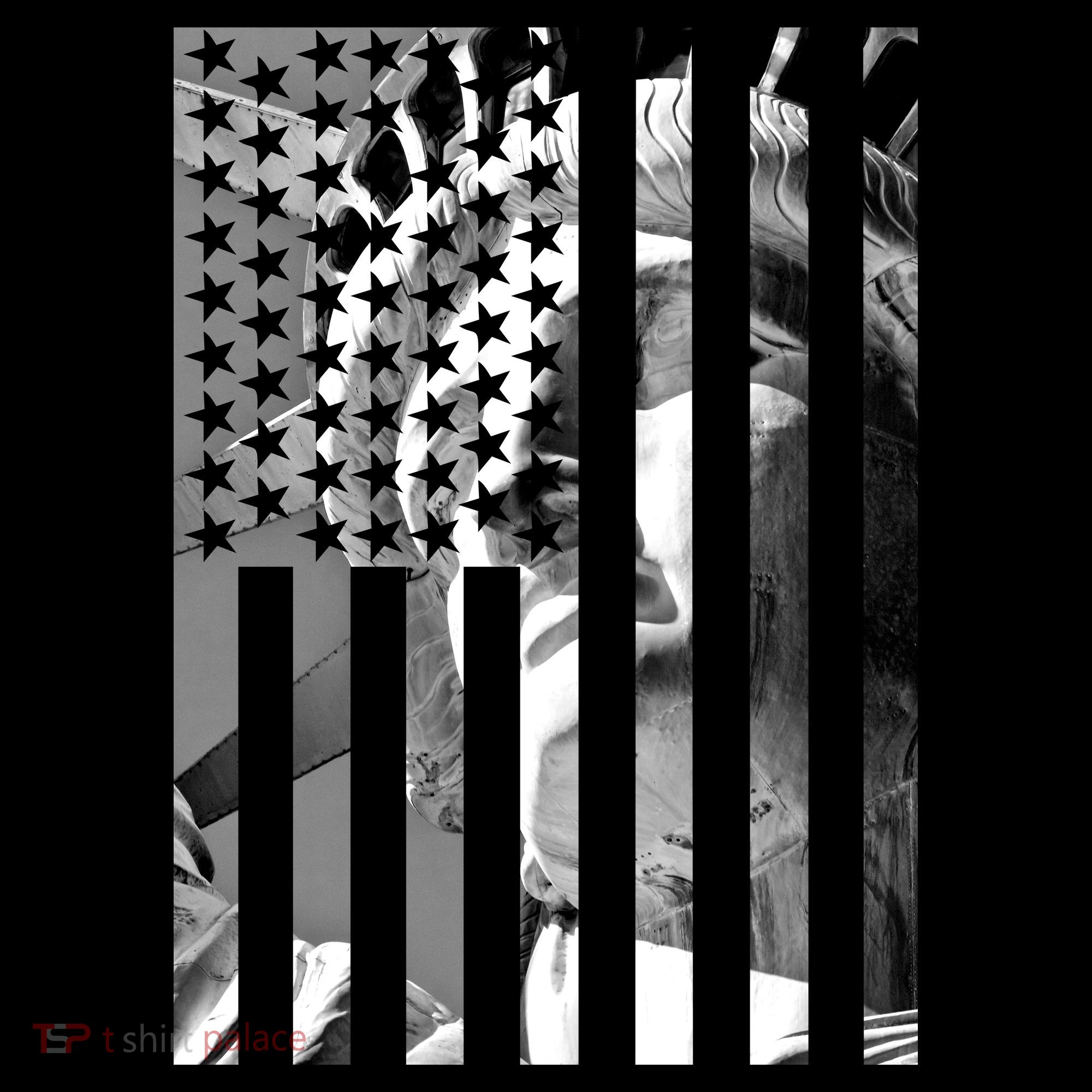 American Statue Of Liberty Flag USA-Made Doggie Bandana