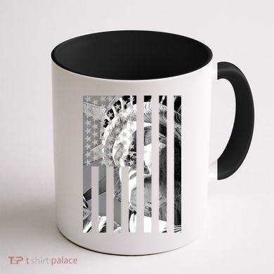 American Statue Of Liberty Flag Coffee Mug back