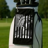 American Statue Of Liberty Flag Golf Towel thumb 2