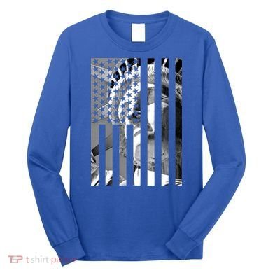 American Statue Of Liberty Flag Long Sleeve Shirt