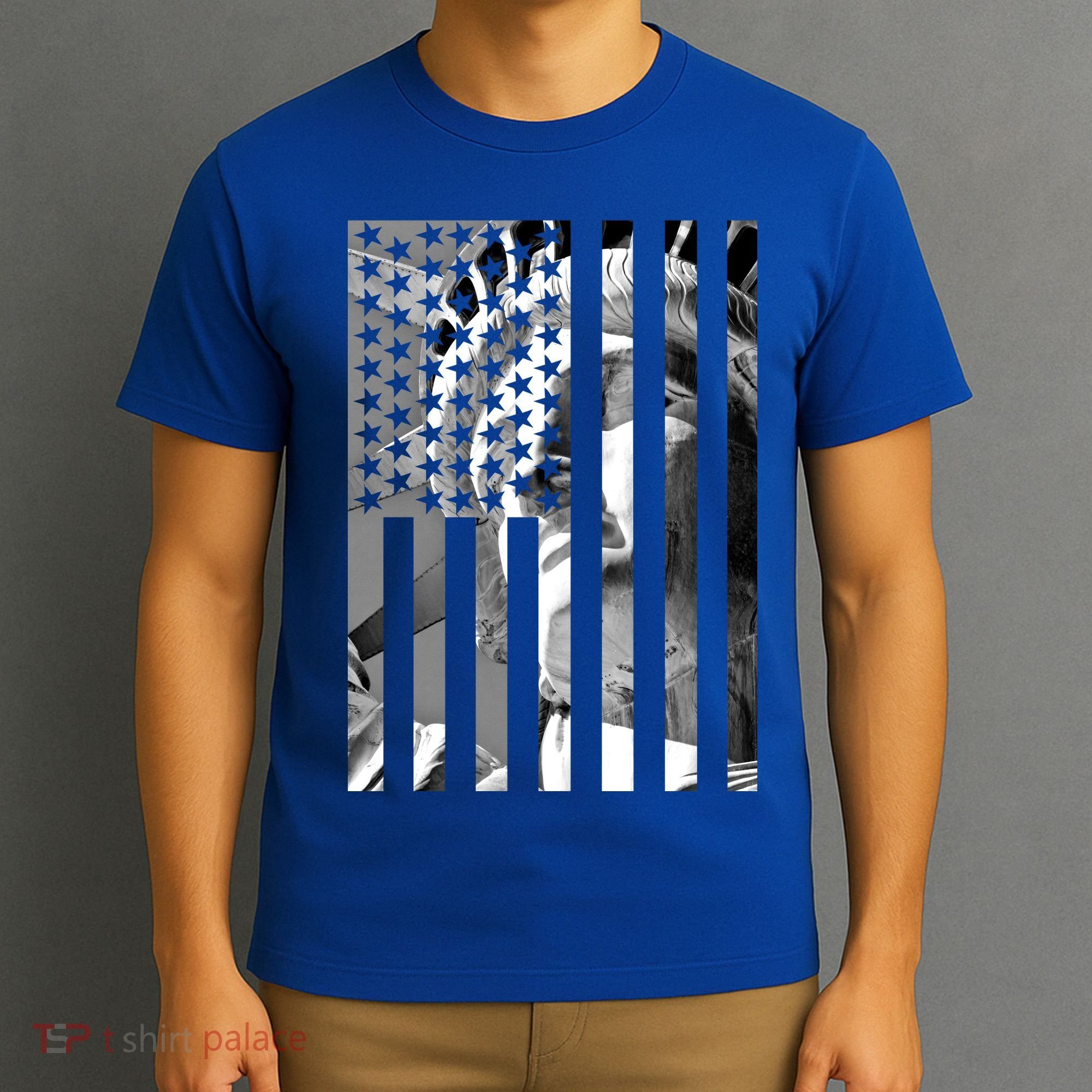 American Statue Of Liberty Flag T-Shirt