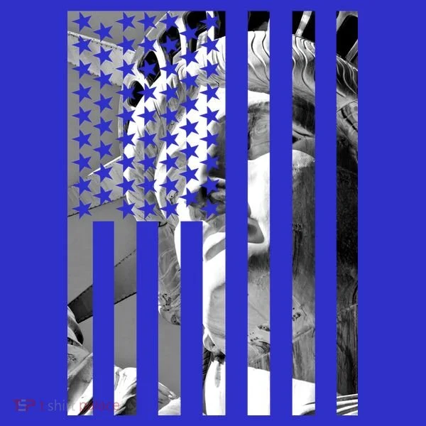 American Statue Of Liberty Flag T-Shirt