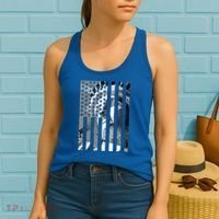 American Statue Of Liberty Flag Women's Tank Top thumb 2