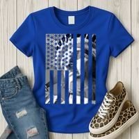 American Statue Of Liberty Flag Women's T-Shirt thumb 3