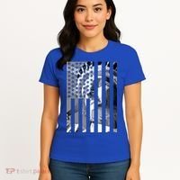 American Statue Of Liberty Flag Women's T-Shirt thumb 4