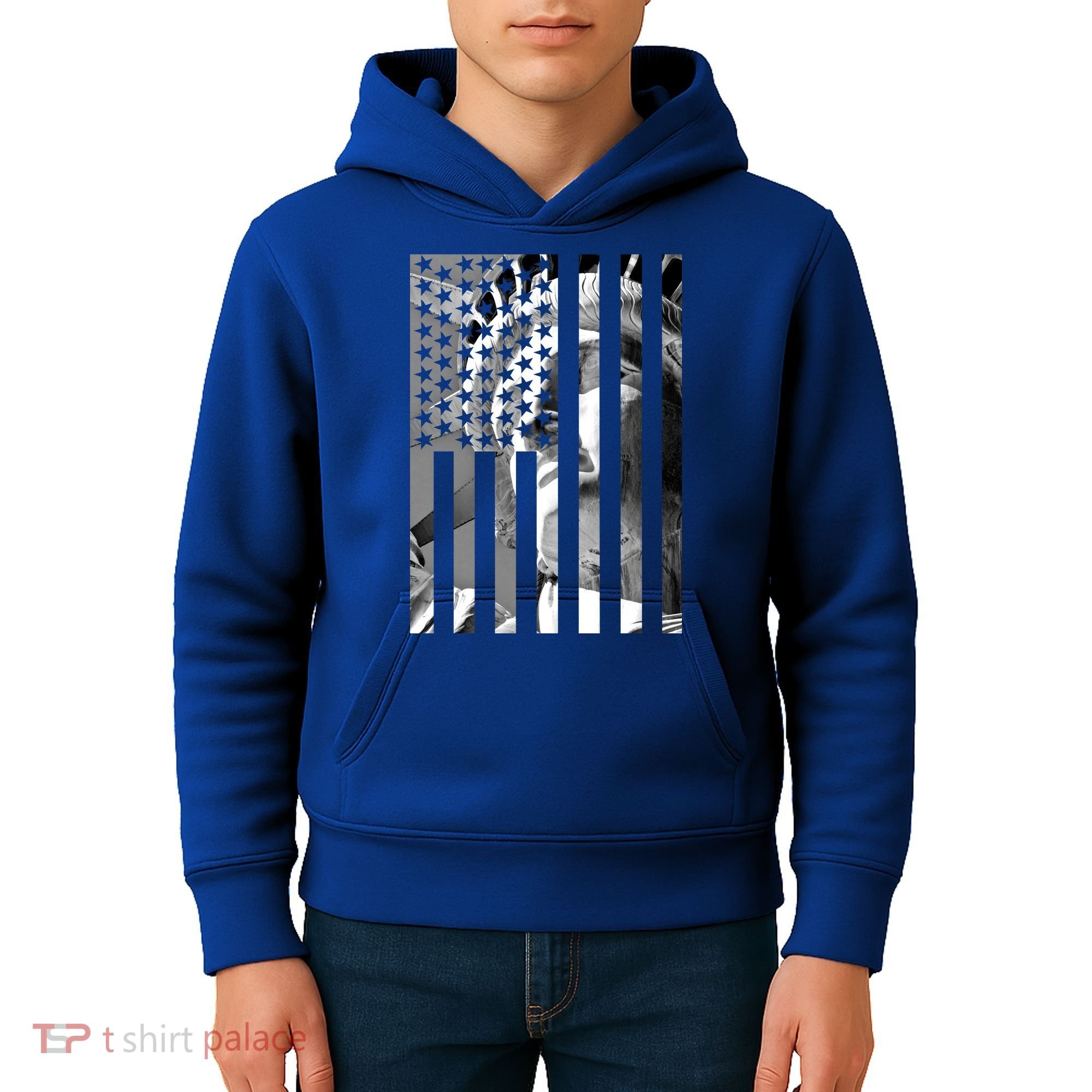 American Statue Of Liberty Flag Kids Hoodie