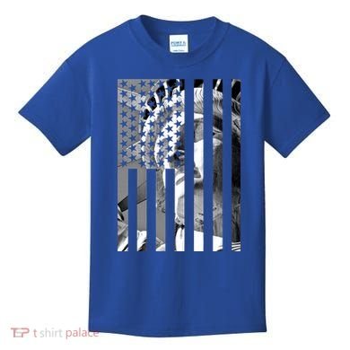 American Statue Of Liberty Flag Kids T-Shirt