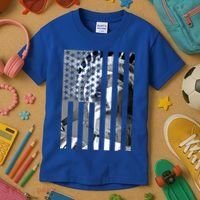 American Statue Of Liberty Flag Kids T-Shirt thumb 3