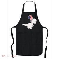 American T-Rex Dinosaur USA Flag Apron thumb 0