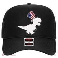 American T-Rex Dinosaur USA Flag Hat thumb 0