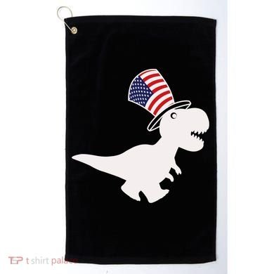 American T-Rex Dinosaur USA Flag Golf Towel