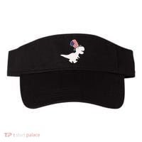 American T-Rex Dinosaur USA Flag Visor thumb 0