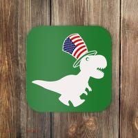 American T-Rex Dinosaur USA Flag Coaster thumb 0
